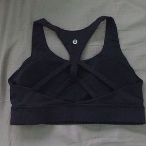 Black Lululemon Sports Bra size 10